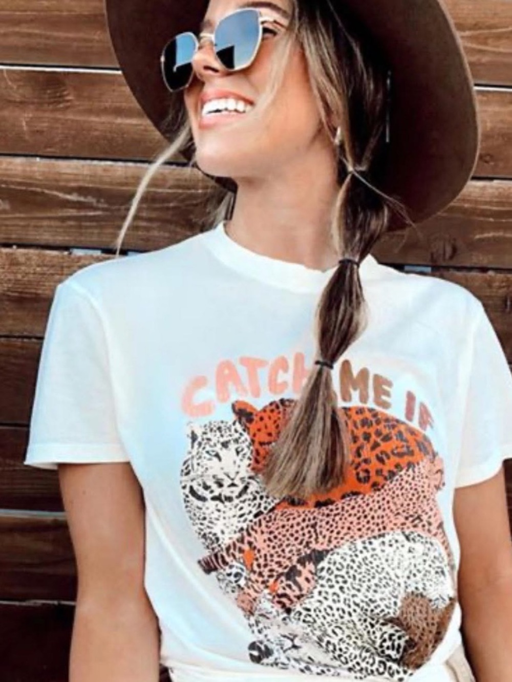 Show me your MuMu Graphic Leopards Tee - Sz. l - NWT